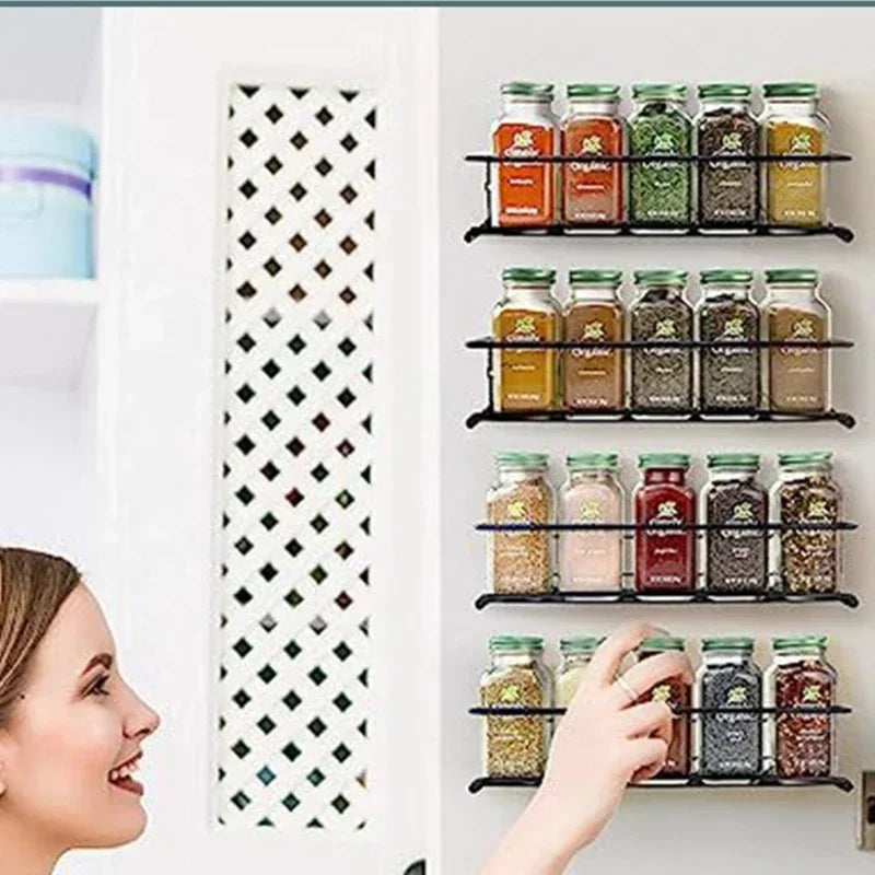 2pcs Organizer Metal Hanging Racks Restaurant Wall-Mounted