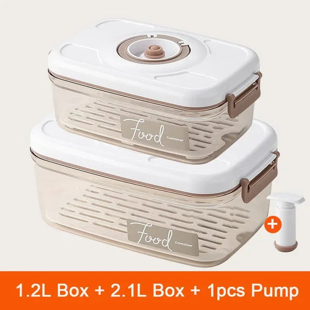 Food Vacuum Storage Box Fresh-Keeping Sealed Canister Large