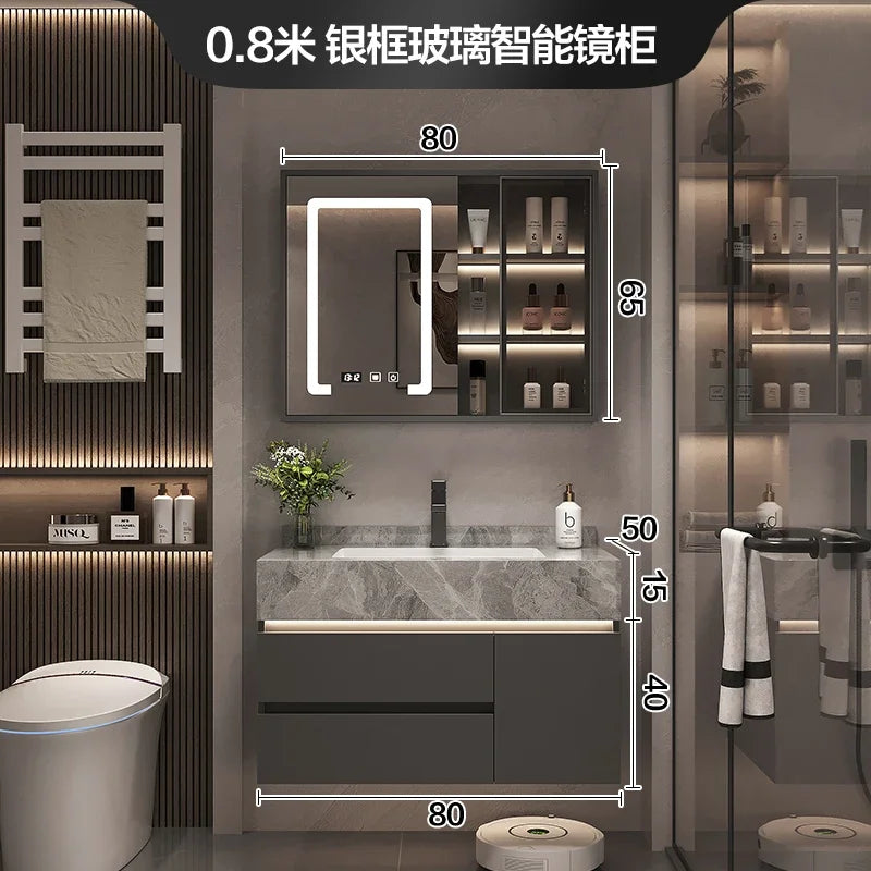 Paper Drawers Bathroom Cabinet Organizer Storage Mirror Toilet