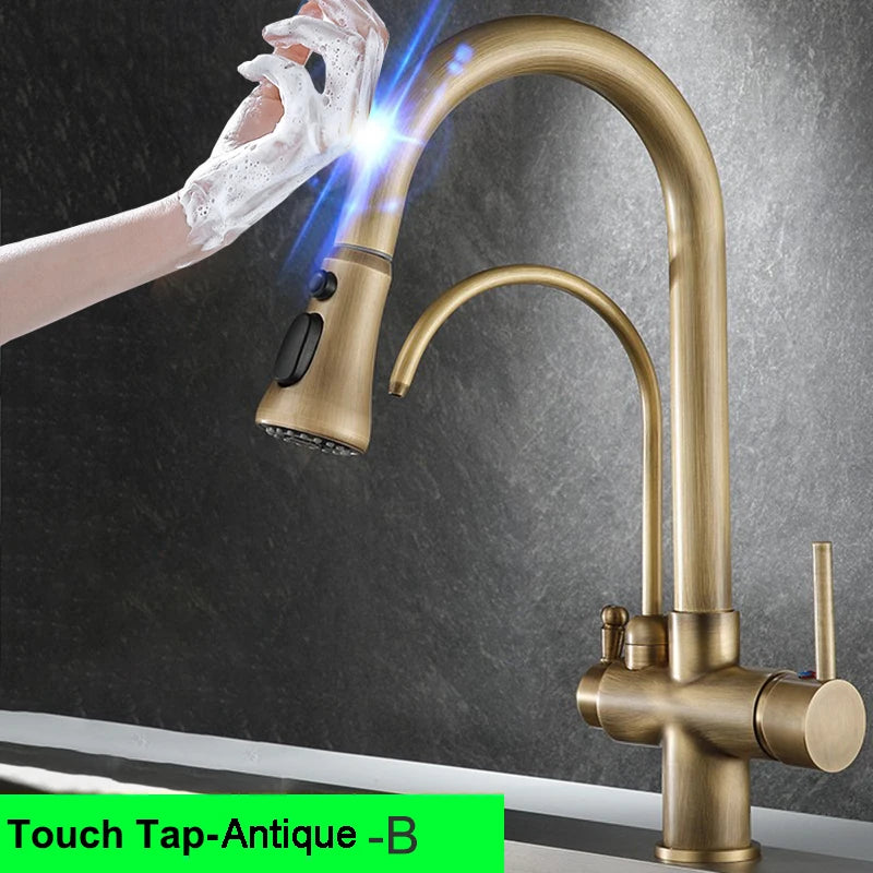 White Touch On Filter Faucets Ways Cold Pure