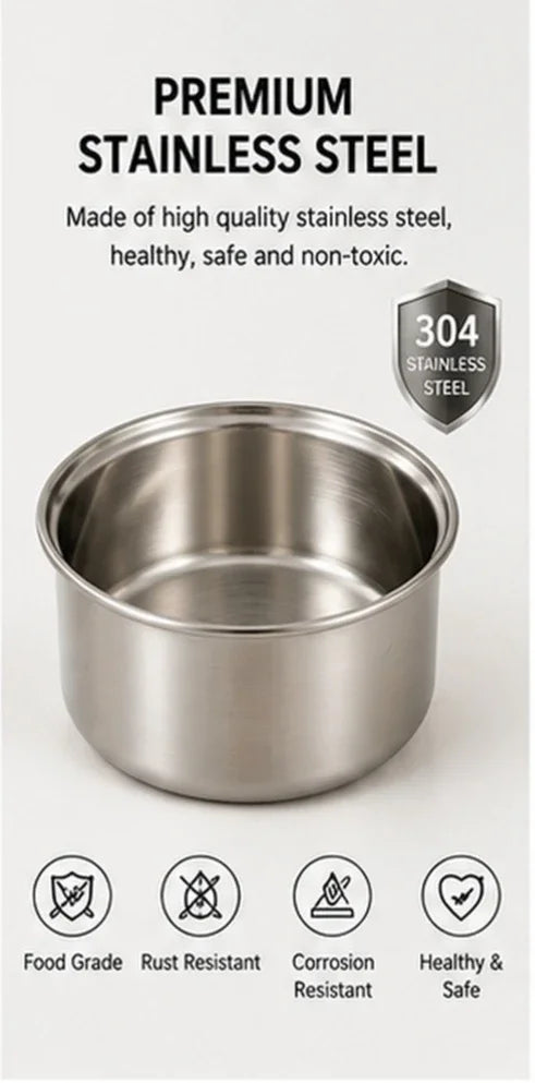 304 Stainless Steel Ramekin Lid Steamed Egg Baby