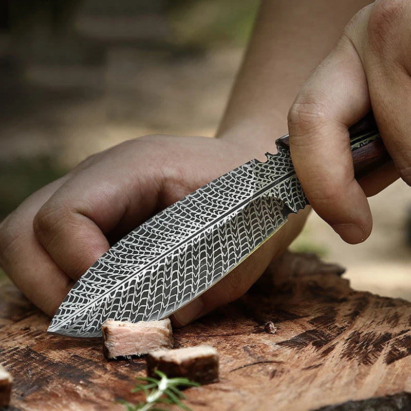 Stainless Steel Utility Knife Boning Knife Sheath Cleaver