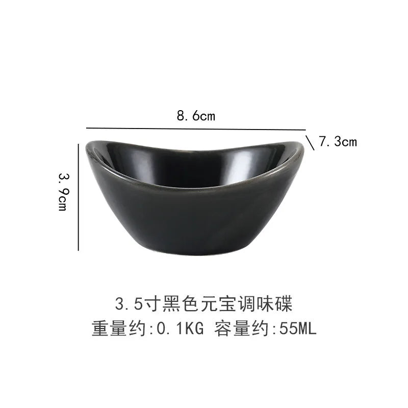 Ceramic Dipping Bowls Soy Sauce Dish Dip Bowls