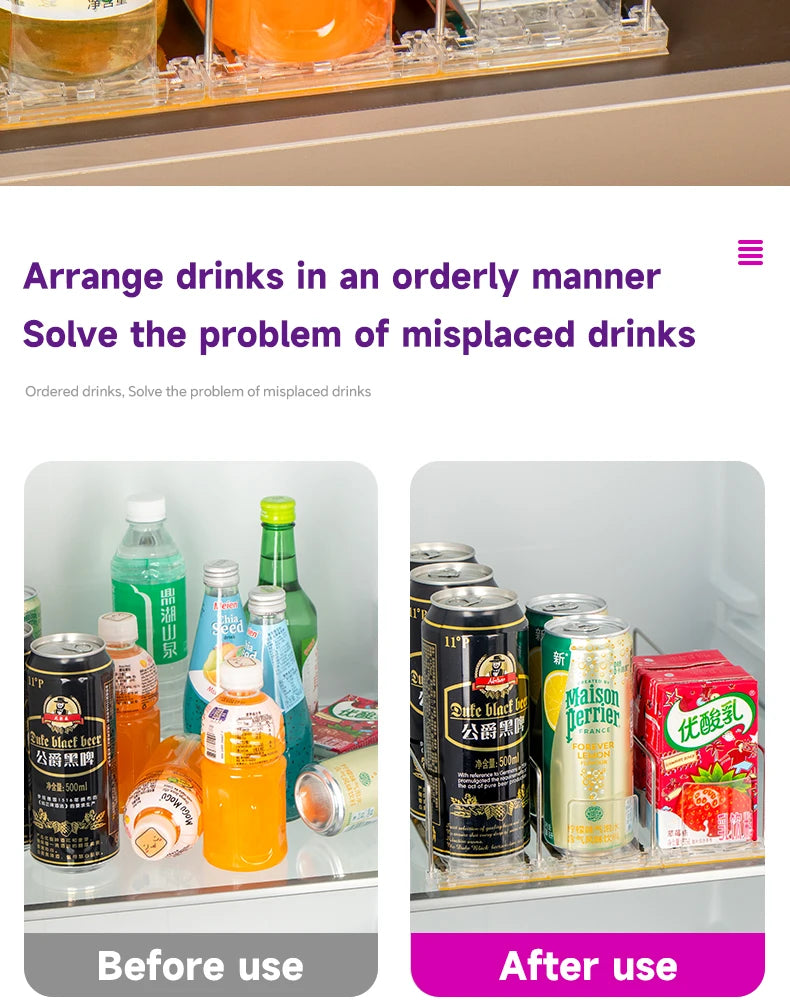Drink Spring Pusher Fridge Automatic Soda Can Dispenser