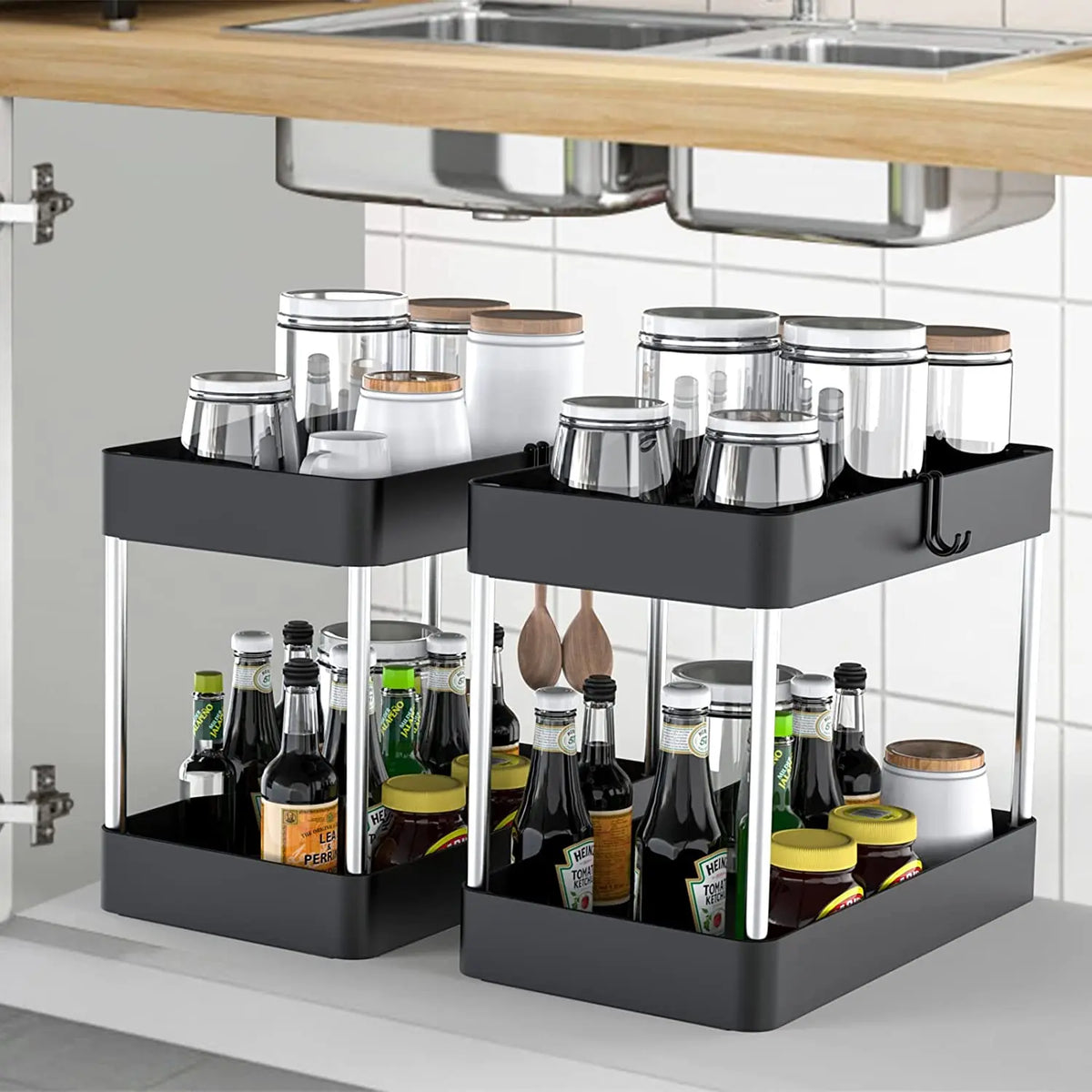 Tier Under Sink Organizer Organizer Cabinet Storage Rack