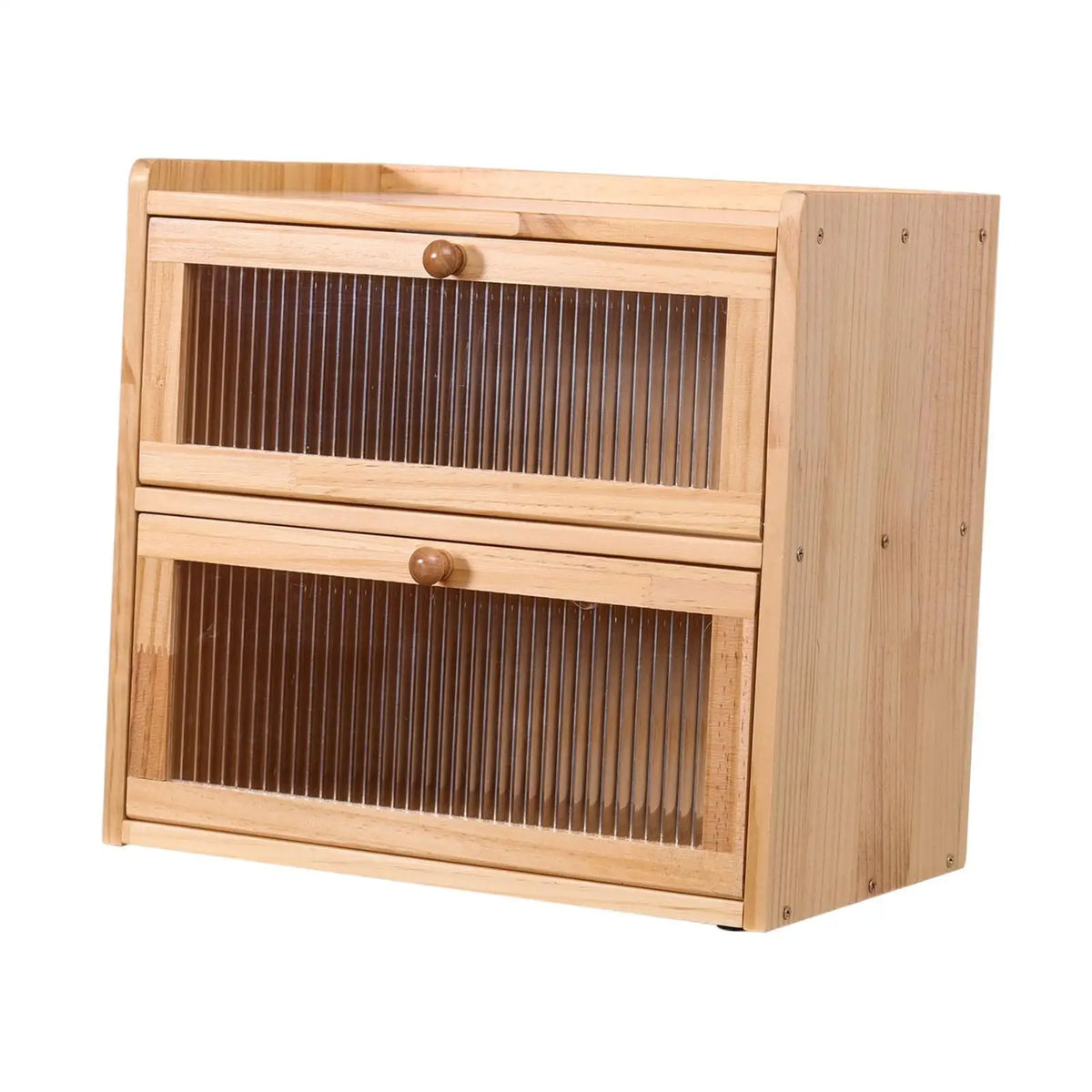 Bread Box Countertop Layer Unique Gift Flip Lid