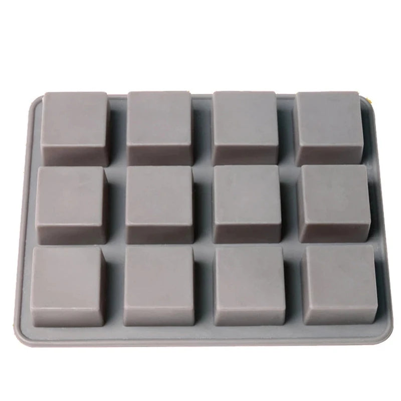 12 Squares Cake Cupcake Chocolate Baking Tray Fondant