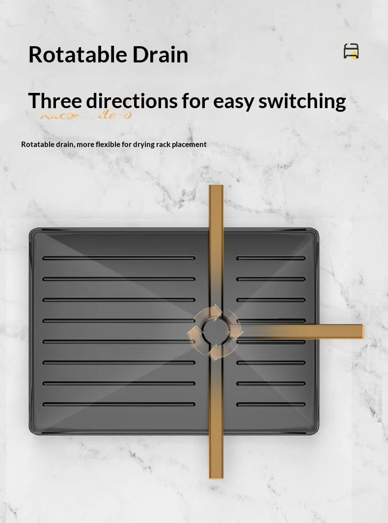Homejoy Dish Drying Rack Thickened Carbon Steel Stable