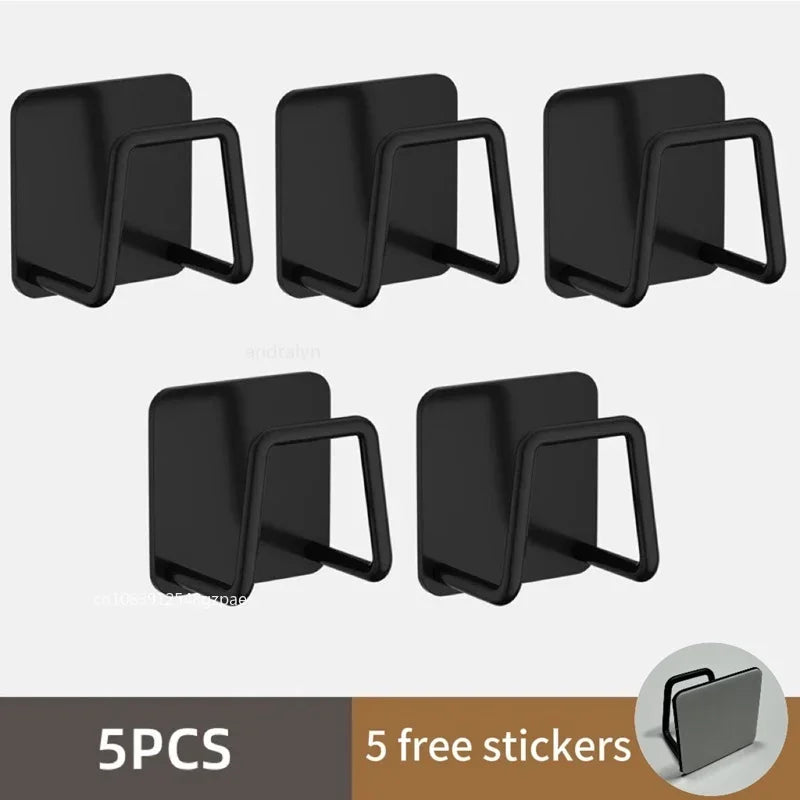 1/6pcs Sponge Holder Self Adhesive Sink Sponges Drain