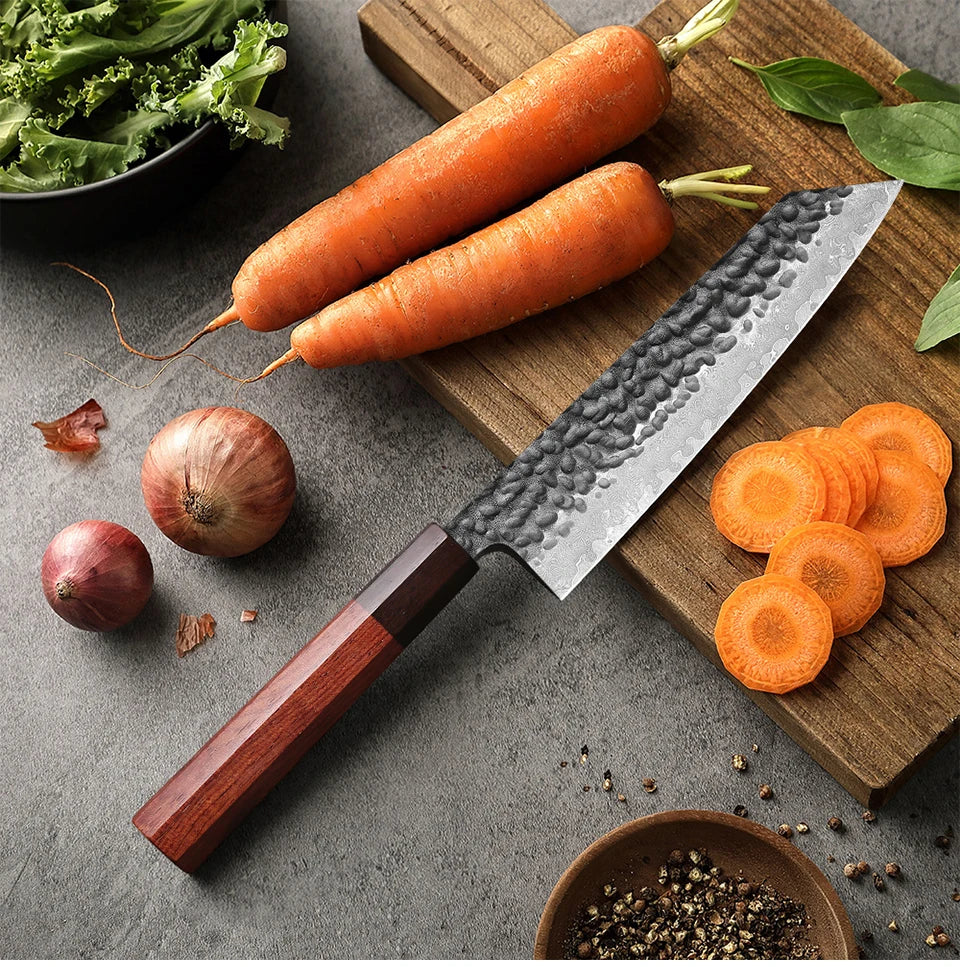 Mostodozo 6-Inch Japanese Hand Forged Bunka Chef Knife