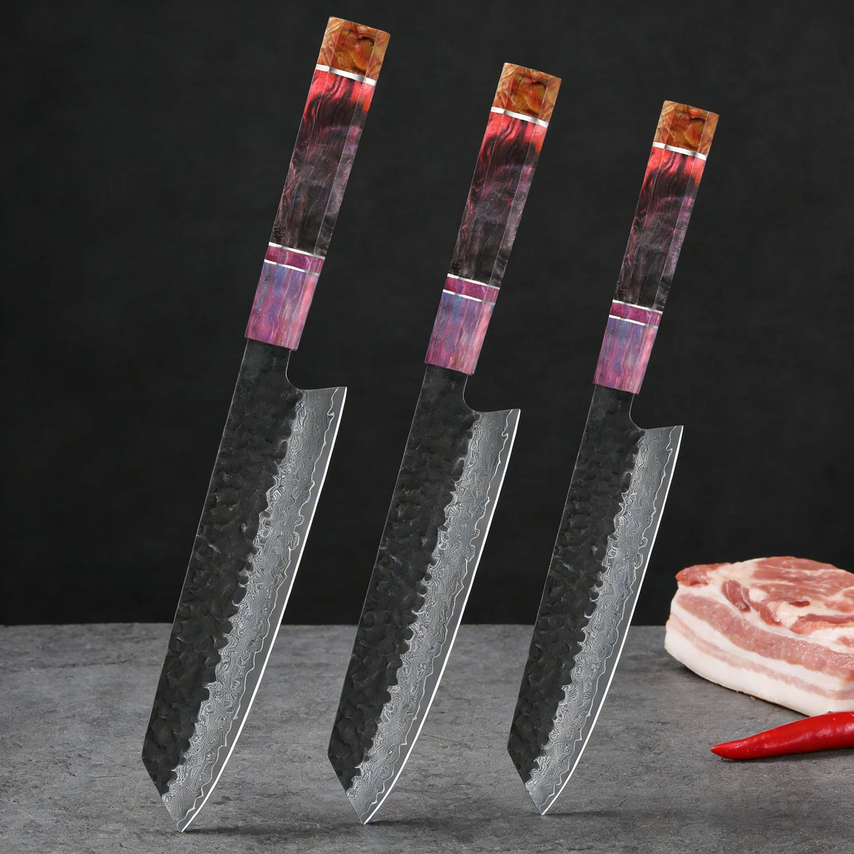 1/2/3/4pcs Knives Hand Forged 67 Layers Damascus Steel