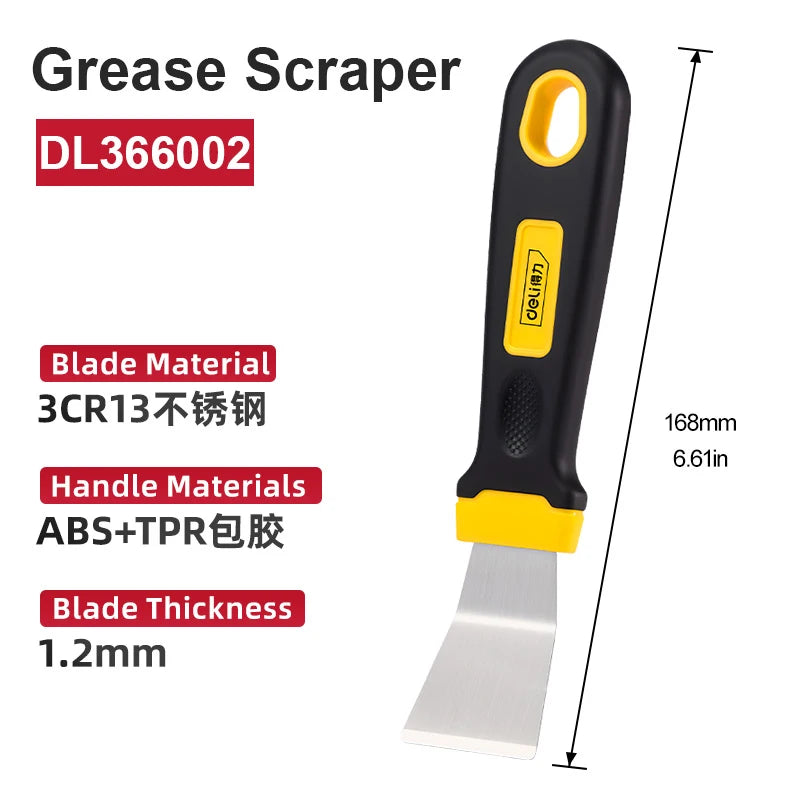 5inch 2mm Thick Grease Scraper Straight/Curved Edge 3cr13