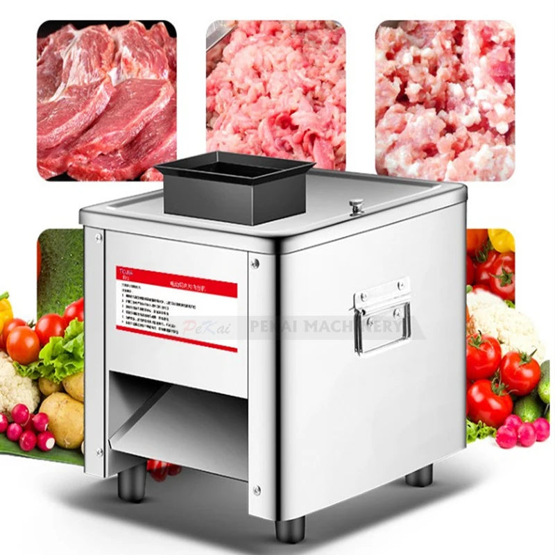Electric Meat Slicer 150kg/H 5/3 5/5/7mm Commercial Stainless