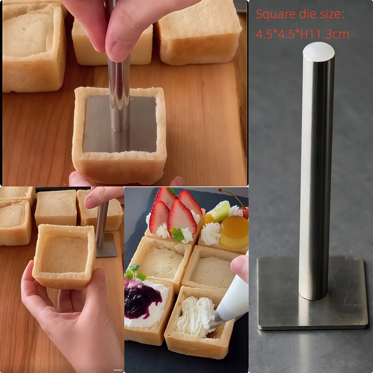 Cavity Mini Square Toast Bread Baking Pan Loaf