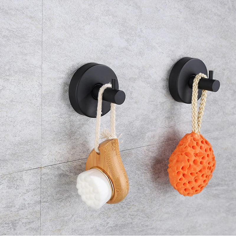1/4pcs Suction Cup Hooks Waterproof Bathroom Robe Coat
