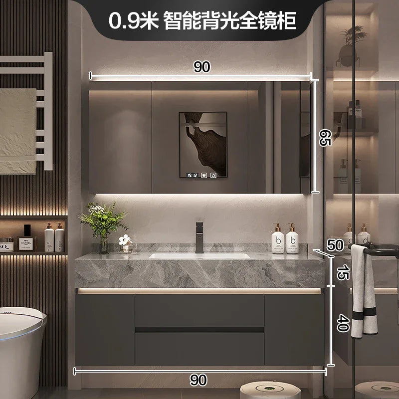 Paper Drawers Bathroom Cabinet Organizer Storage Mirror Toilet