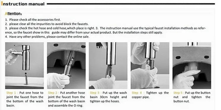Gold Pull Down Faucet Brass Cold Sink Faucet