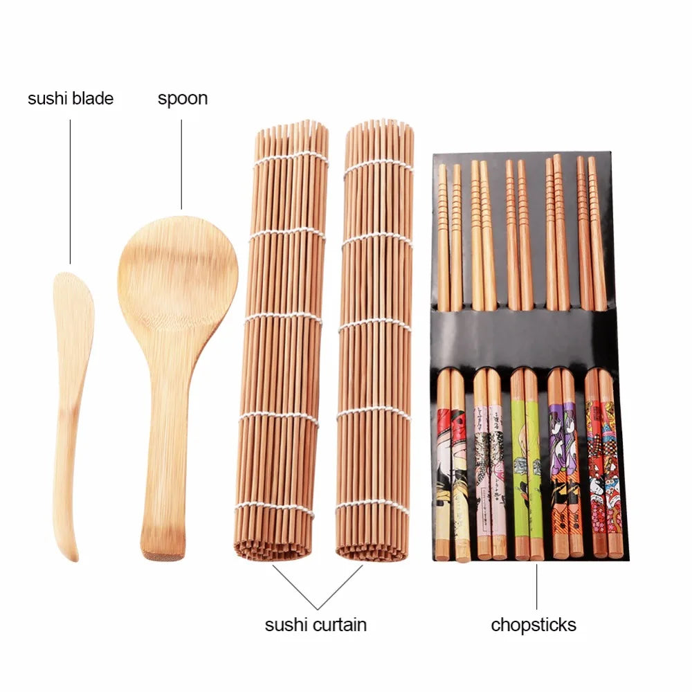 1/2/8 Diy Sushi Maker Bamboo Sushi Making Kit