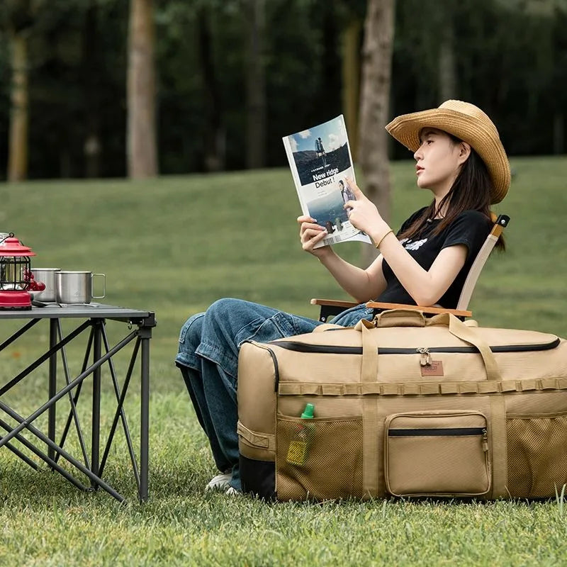 130l Wheeled Duffel Bag Waterproof Rolling Storage Bag