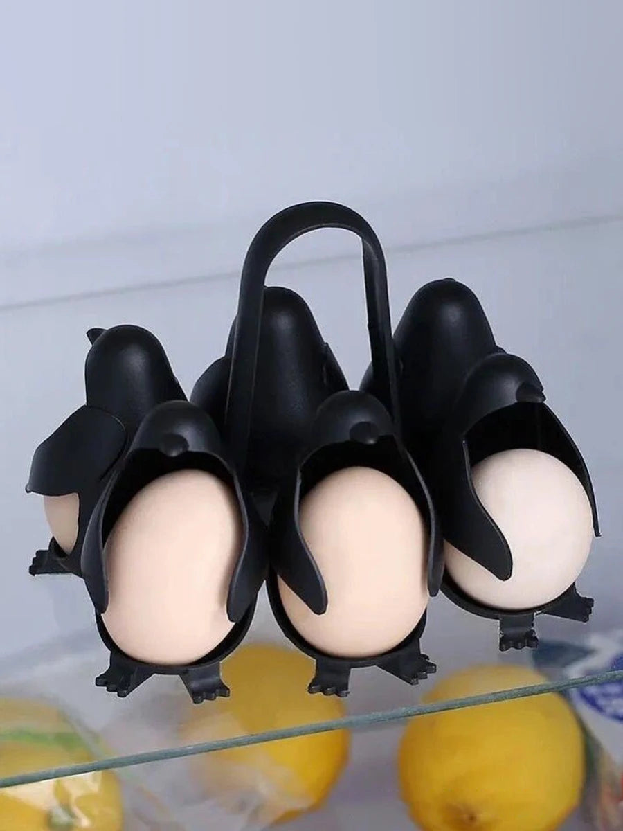 Penguin Egg Steamer & Refrigerator Egg Holder 6pcs
