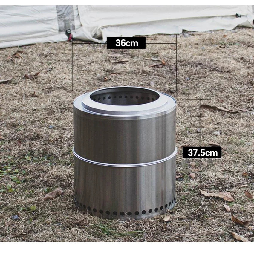 Camping Firewood Stove Folding Windproof Wood Burning Stove