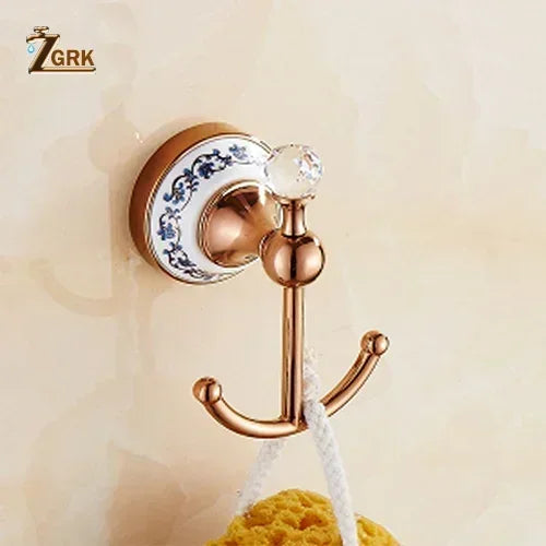Zgrk Luxury Bathroom Hardware Wall Mount Rose Gold