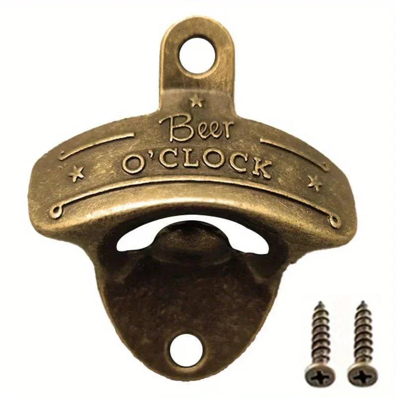 1pc Beer Clock Bottle Opener Wall Mounted Hanging