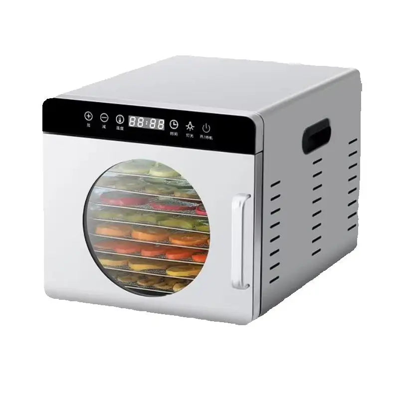 8-Layer Commercial Food Dehydrator Stainless Steel Electric Dryer