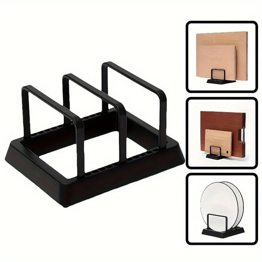 3-In-1 Organizer Rack Space-Saving Drying Storage Tray Pots