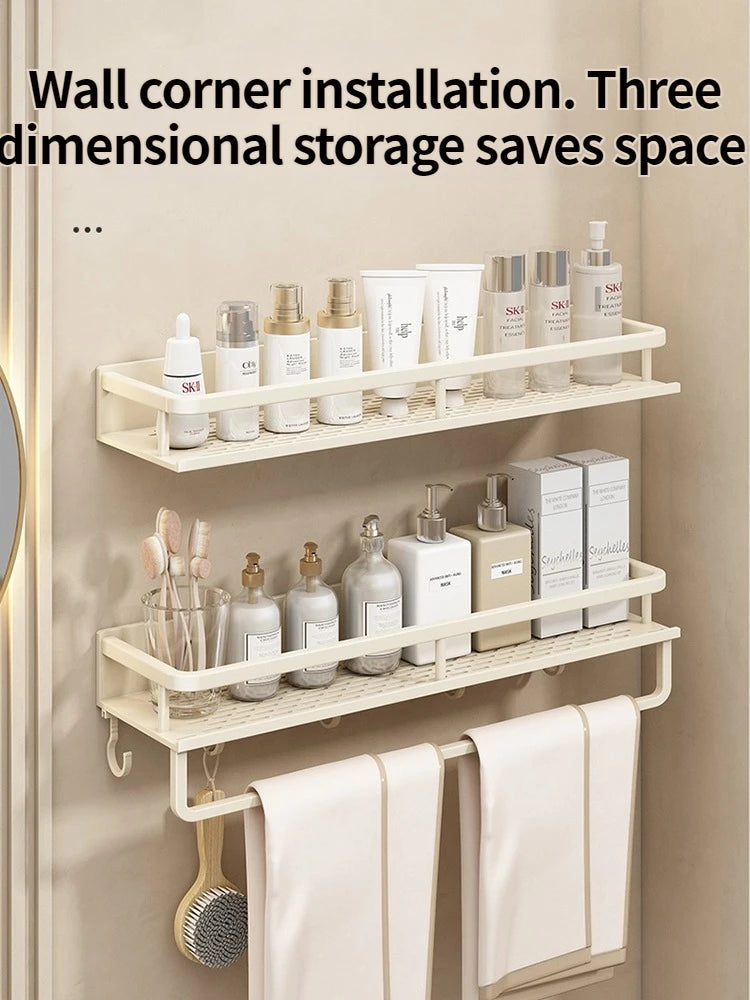 Yellow White Corner Shelf Bathroom Rack Shelf Organiser