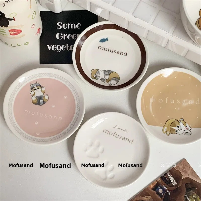 Adorable Ceramic Shark Dinnerware Small Bowl Soup Spoon
