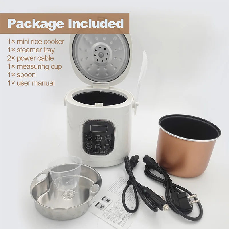 Car Rice Cooker 12v 24v 220v Car Dual
