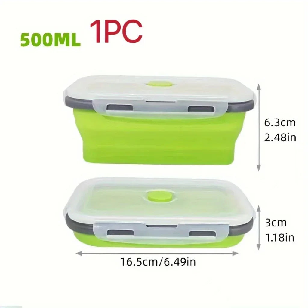 Collapsible Silicone Food Storage Microwave Safe Rv Travels