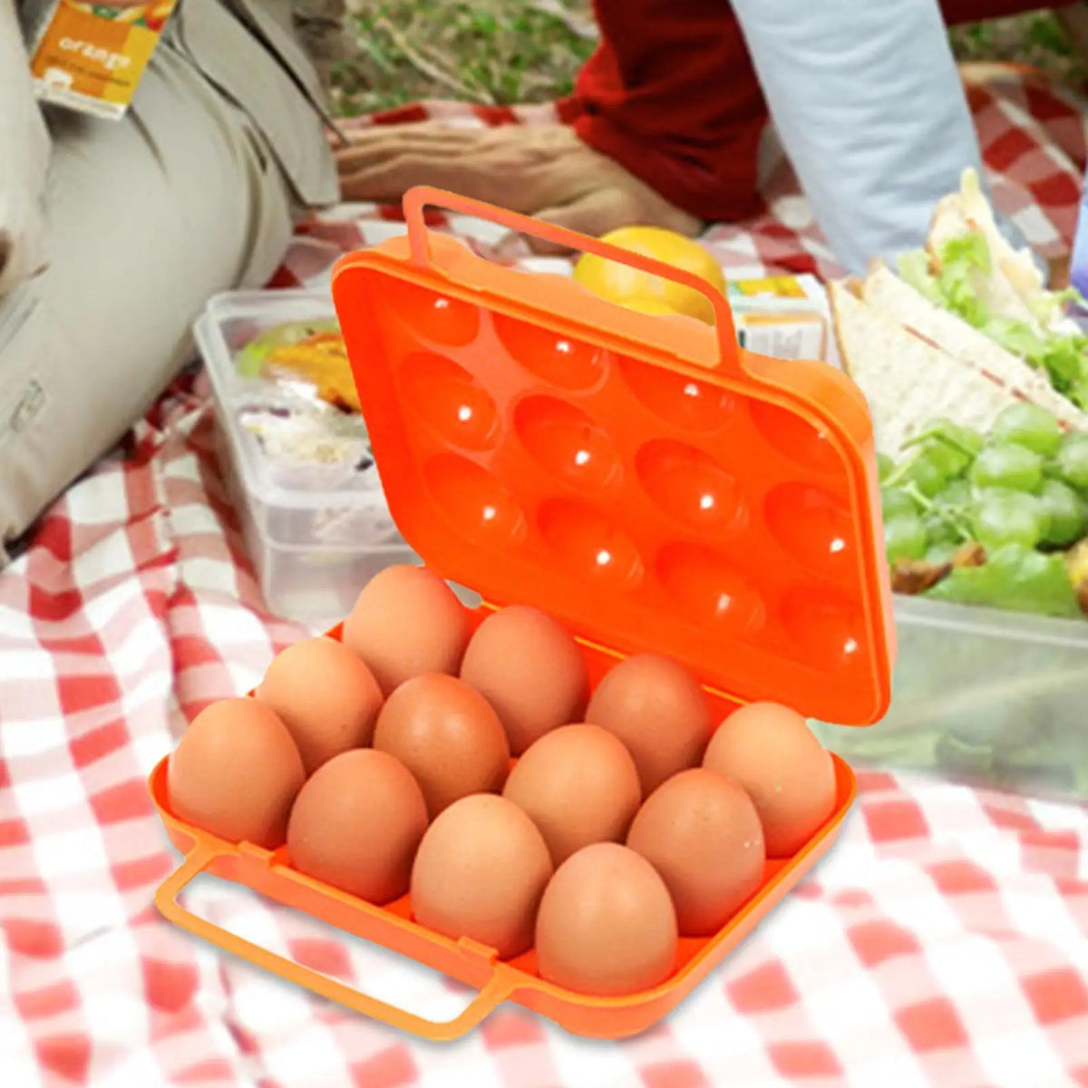 Camping Egg Container Traveling Outdoor Organizer Case Storage