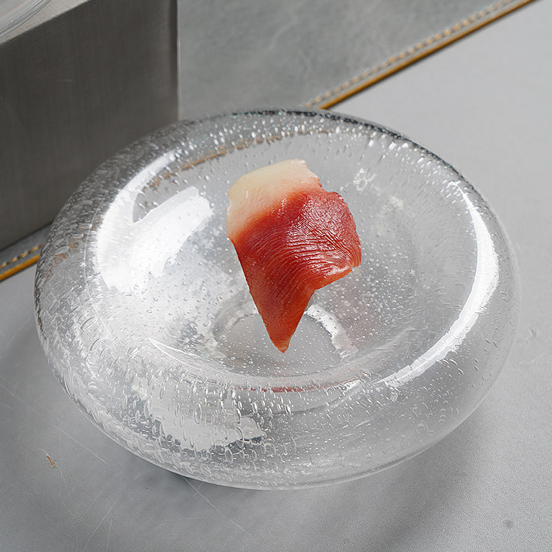 French-Style Western Food Double-Glazed Dessert Plate High-End