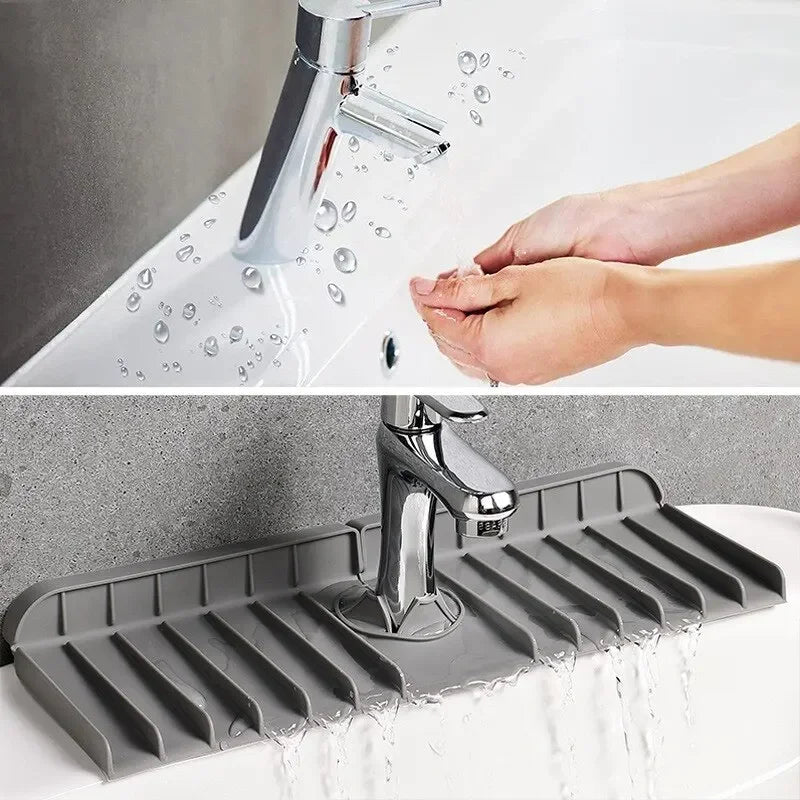 Silicone Faucet Mat Dish Soap Sponge Holder Sink