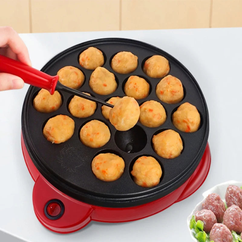 220v Chibi Maruko Baking Machine Electric Takoyaki Maker