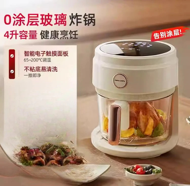 Air Fryer Glass Visual 4l Air Electric Fryer