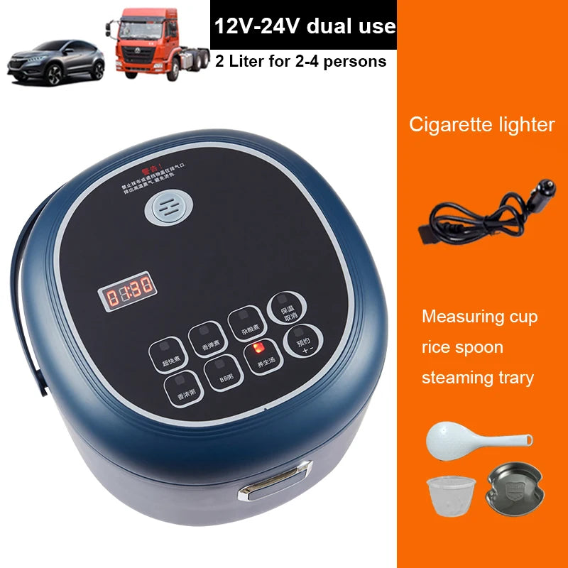 12v/24v Electric Pressure Cooking Pot Car Truck Smart