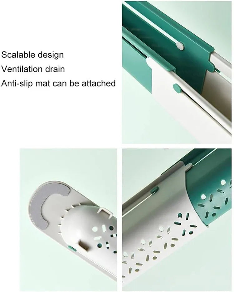 Sink Drain Rack Telescopic Sink Shelf Sinks Organizer