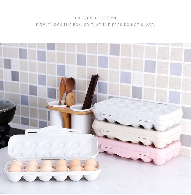 Egg Storage Box Refrigerator Plastic Airtight Fresh Keeping