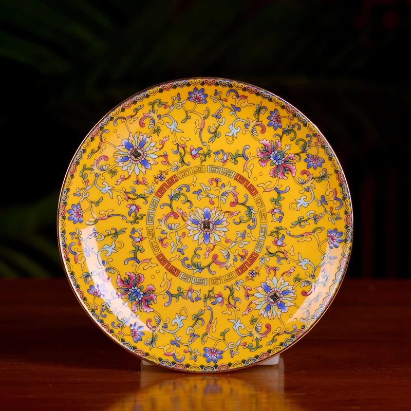 Jingdezhen Ceramic Bowl Dish Tableware Combination Palace Chinese