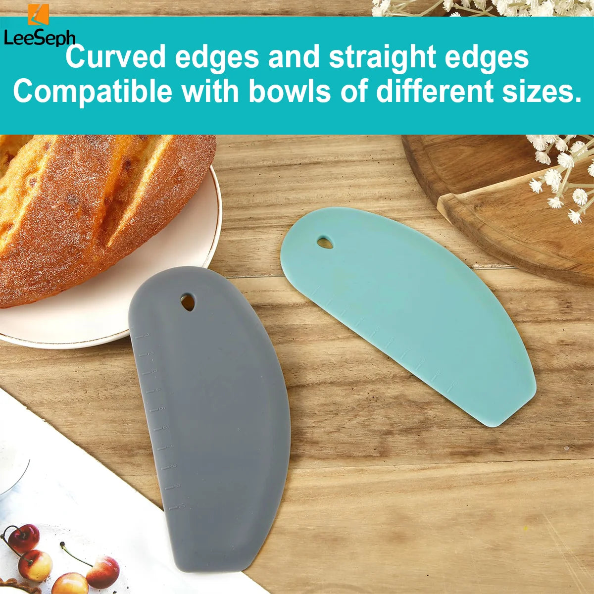 Silicone Dough Scraper Bowl Scraper Dough Cutter Bread