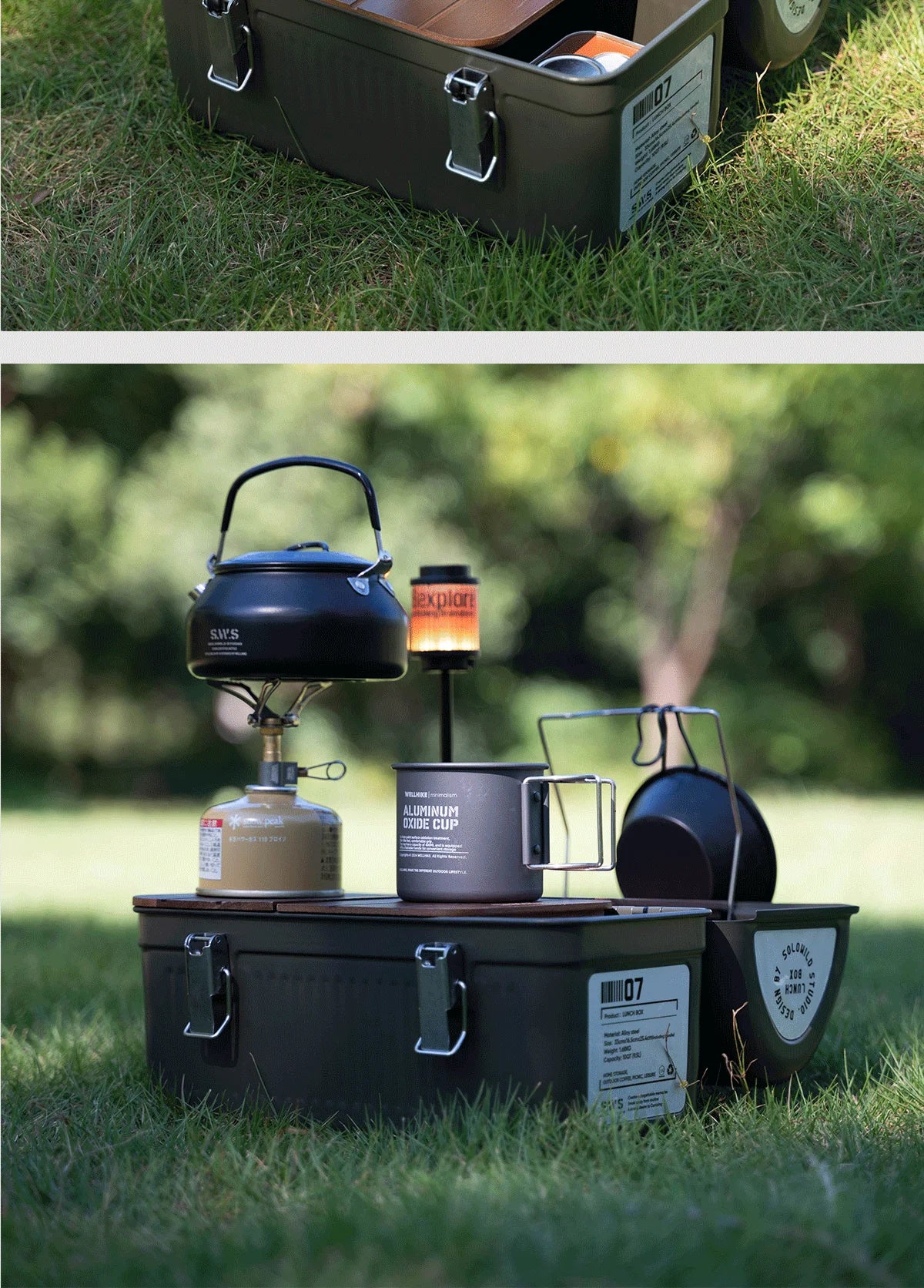Wellhike- Outdoor Sws Wild Trace Metal Lunch Box