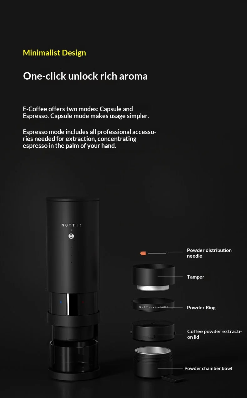 Timemore Nuttii Capsule Espresso Machine Travel & Outdoor