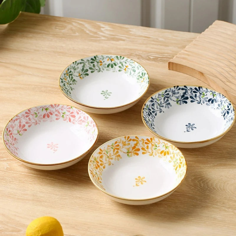 Japanese Style Ceramic Dessert Sauce Dish Plate Creative