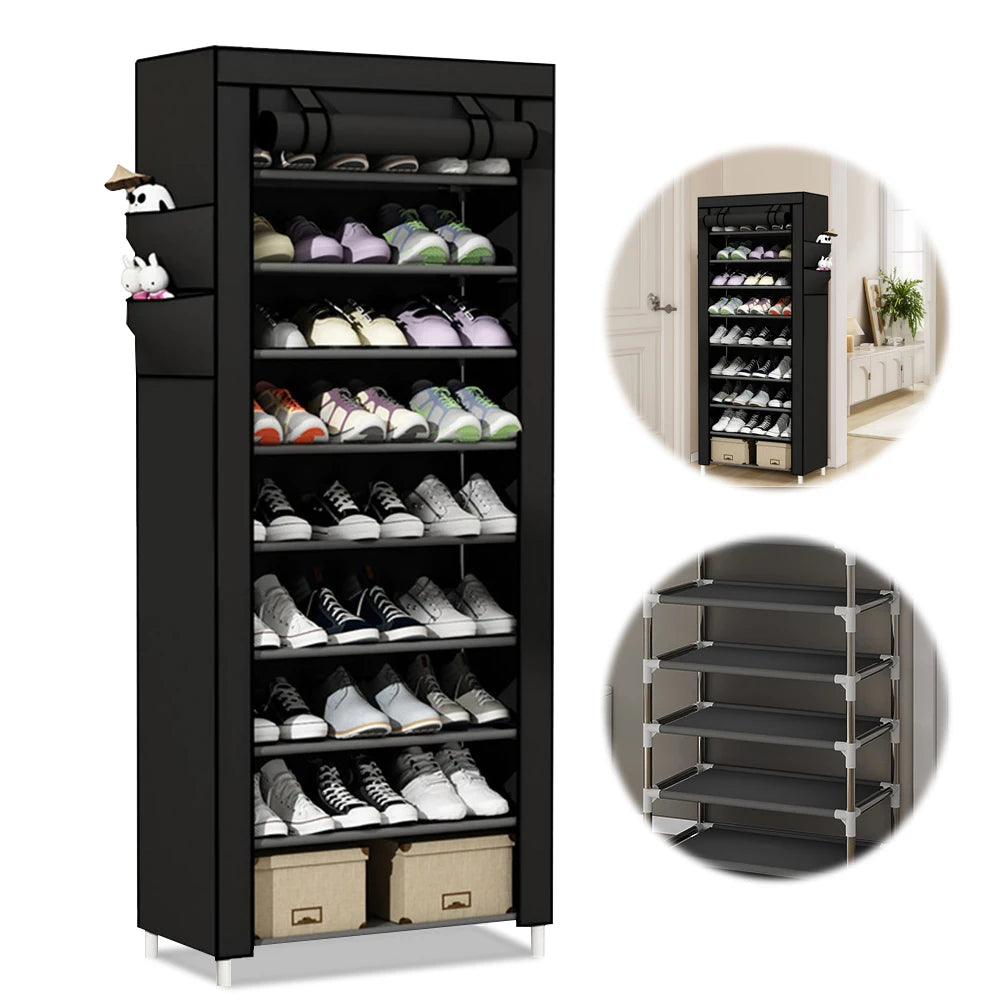10 Layers Shoes Cabinet Cover Dustproof Shoes Storage