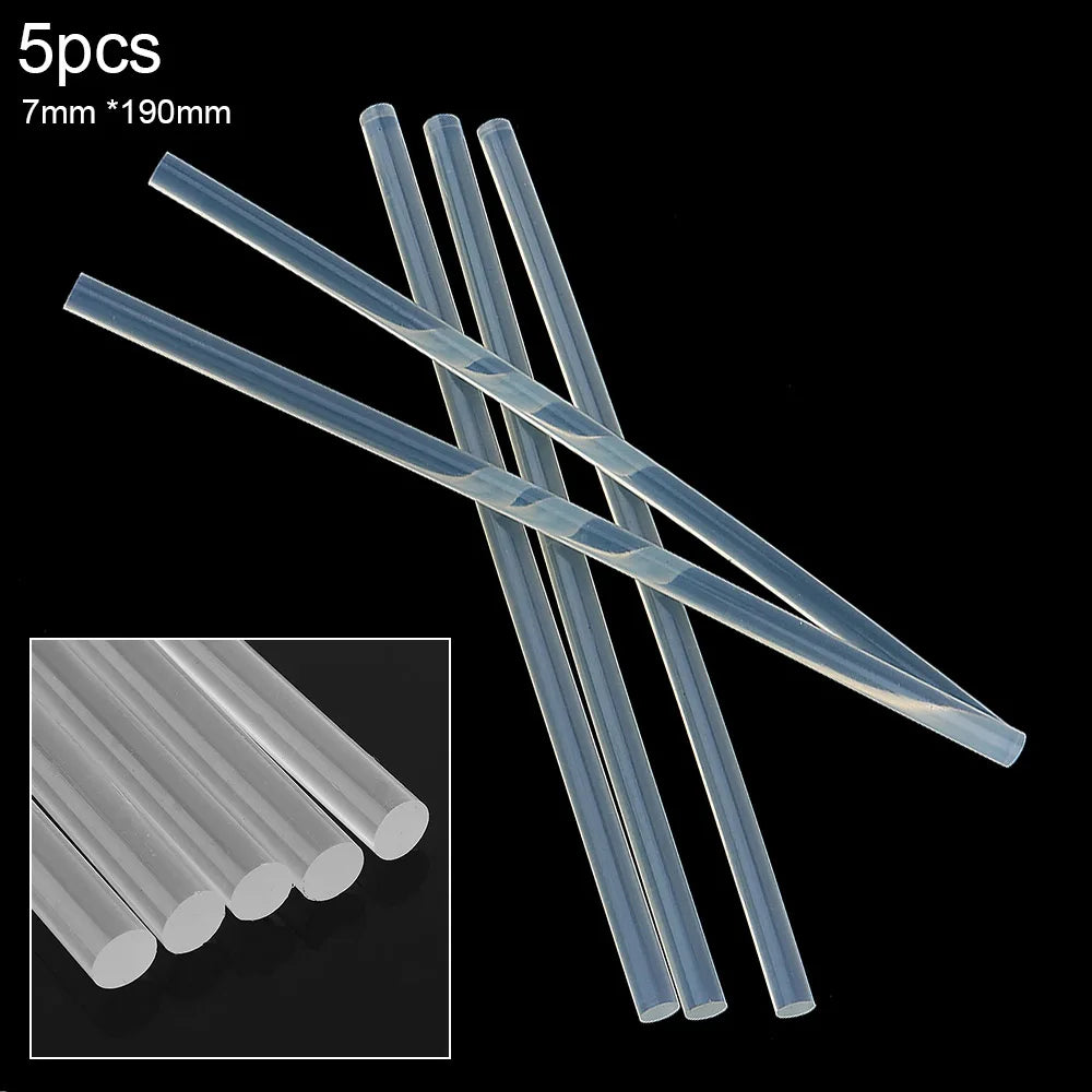 5pcs Melt Adhesive Glue Gun Transparent Glue Sticks