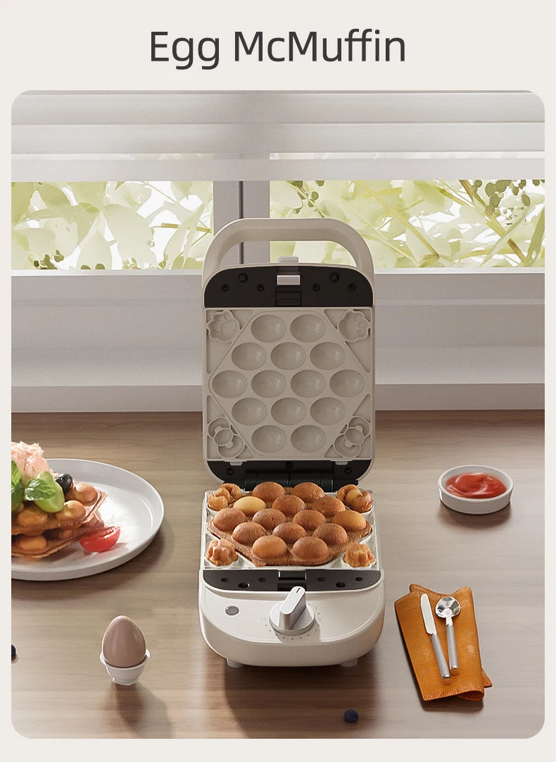 600w Electric Sandwich Maker Waffle Maker Multi-Baker Breakfast