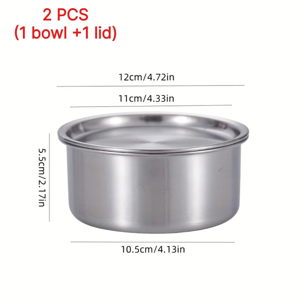 304 Stainless Steel Ramekin Lid Steamed Egg Baby